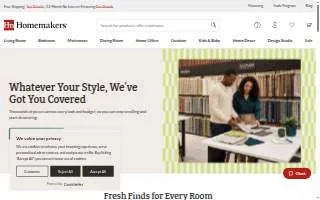 Homemakers Furniture of Urbandale website