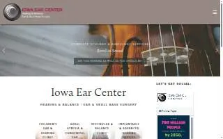 Iowa Ear Center PLLC website