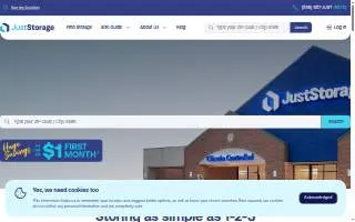 JustStorage website