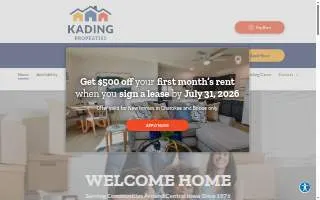 Kading Properties website