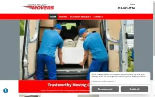 Cedar Valley Movers of Cedar Falls website