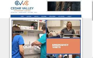 Cedar Valley Veterinary Center of Waterloo website