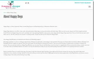 Happy Dogs website