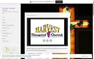 Harvest Vineyard Church website