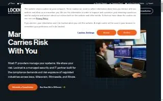Locknet Managed IT of Waterloo website