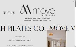 Move with Miah Pilates Co. website