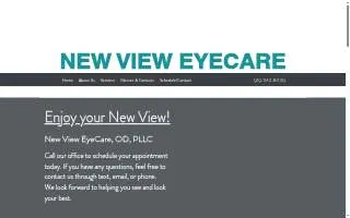 New View Family Eyecare website