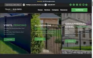 TEAM Builders Fences of Waterloo website