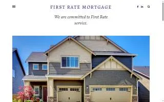 First Rate Mortgage website