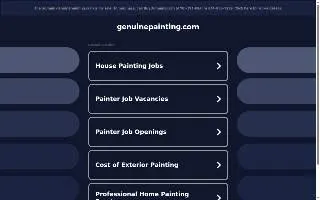 Genuine Painting website