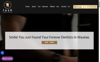 Lush Family Dental website