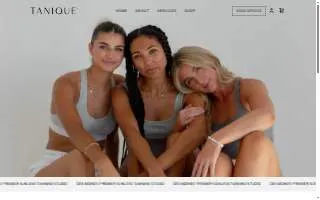 Tanique | Custom Spray Tanning of Waukee website
