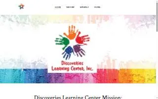 Discoveries Learning Center website
