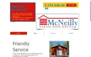 McNeilly Garage Door Service website