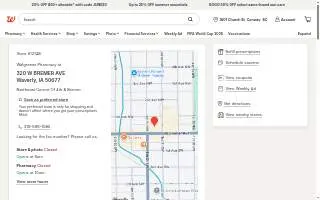 Walgreens of Waverly website