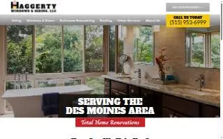 Haggerty Windows & Siding of West Des Moines website
