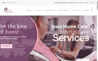 Iowa Home Care of West Des Moines website