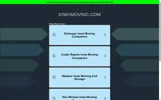 Iowa Moving 1 of West Des Moines website