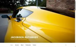 Jacobsen Auto Body website