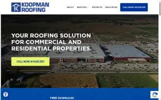 Koopman Roofing - West Des Moines website