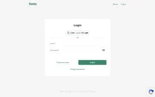 Settle Up website