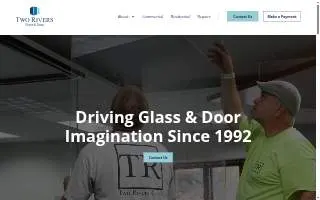 Two Rivers Glass & Door website