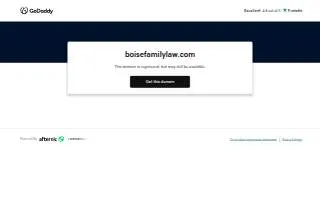 Boise Family Law website