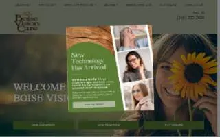 Boise Vision Care, P.A. website