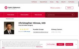 Christopher Hirose MD website