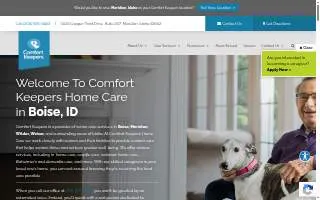 Comfort Keepers Home Care of Boise website