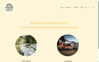 Dandelion Rental website