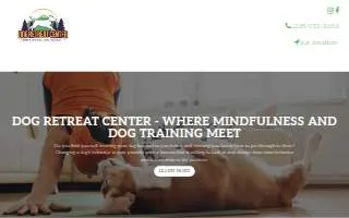 Dog Retreat Center website