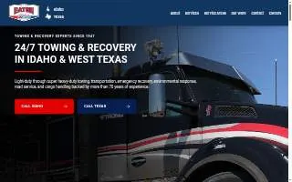 Eaton Towing Boise website