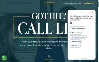 Litster Frost Injury Lawyers of Boise website