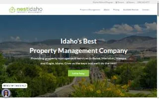 Nest Idaho Property Management website