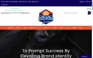 Treasure Valley Graphics website