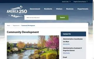 City of Caldwell Development Services website