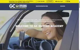 GC Driving Academy website