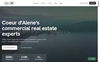 CDA Commercial Real Estate website