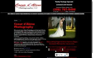 Coeur d'Alene Photography website