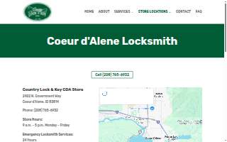 Country Lock & Key, Inc. of Coeur d'Alene