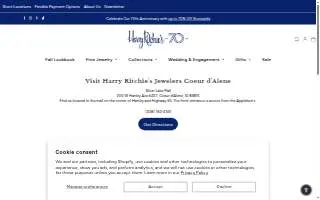 Harry Ritchie's Jewelers Coeur d'Alene website