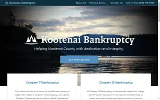 Kootenai Bankruptcy of Coeur d'Alene website