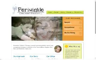Periwinkle Children's Therapy website