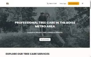 OL' BOI Tree Service website