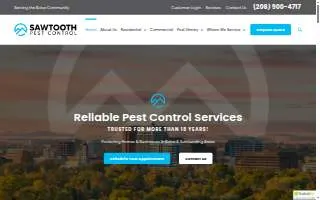 Sawtooth Pest Control website