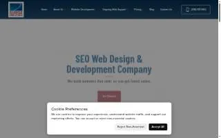 Surge Web Design of Eagle website