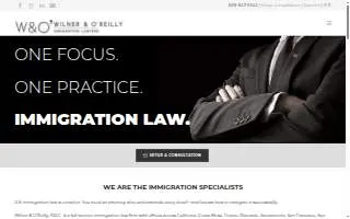 Wilner & O'reilly Immigration Lawyers of Boise website