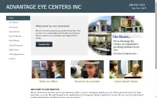Advantage Eye Centers website