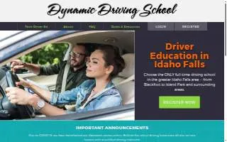 Dynamic Driving School website